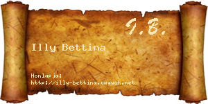 Illy Bettina névjegykártya